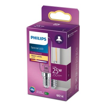 LED Refrigerator bulb VINTAGE Philips T25L E14/2,1W/230V 2700K
