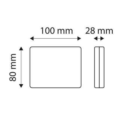 LED Reverse car light SINGLE LED/1W/12V IP67 silver