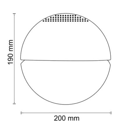 LED RGB Air freshener ORBIT 1,1l 14W/230V
