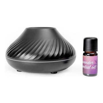 LED RGB Aroma diffuser with flame imitation LED/6,5W/5V 130ml black