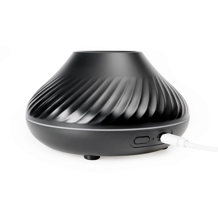 LED RGB Aroma diffuser with flame imitation LED/6,5W/5V 130ml black