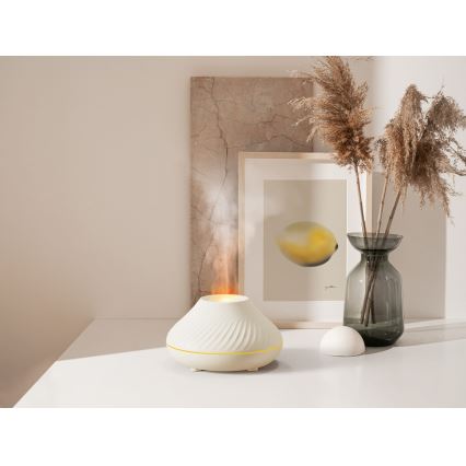LED RGB Aroma diffuser with flame imitation LED/6,5W/5V 130ml white