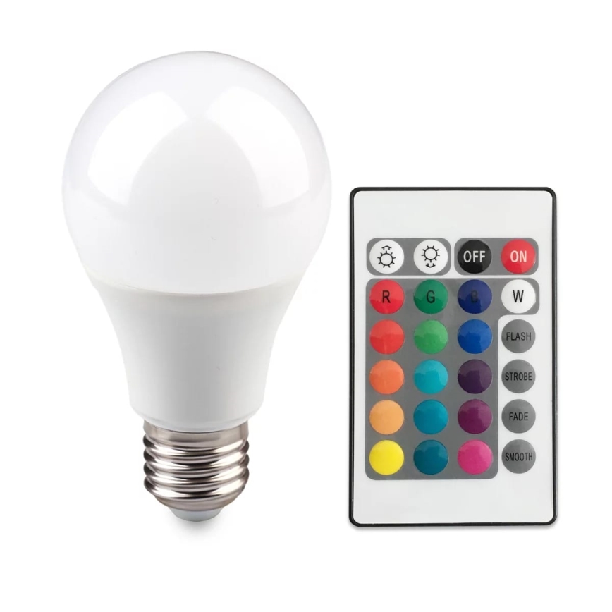 LED RGB bulb E27/6W/230V dimming 3000K
