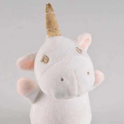 LED RGB Children's night small lamp with a melody 3xAAA/5V unicorn