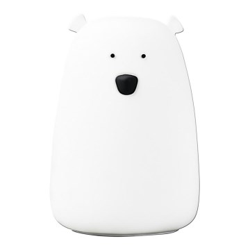 LED RGB Children's touch lamp BEAR LED/0,8W/5V white + USB