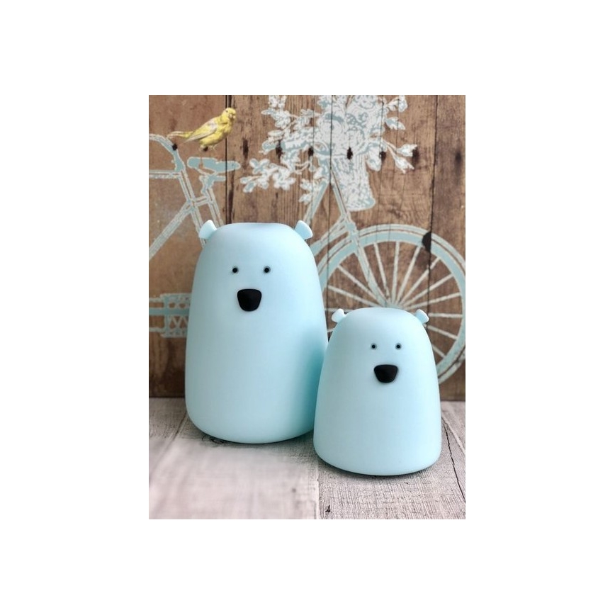 LED RGB Children's touch lamp BEAR LED/0,8W/5V white + USB