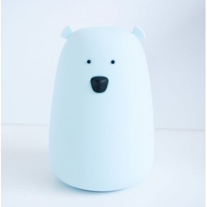 LED RGB Children's touch lamp BEAR LED/0,8W/5V white + USB