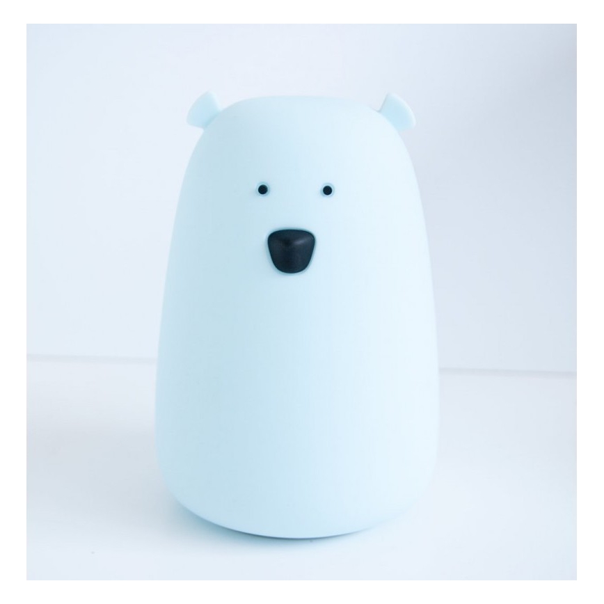 LED RGB Children's touch lamp BEAR LED/0,8W/5V white + USB