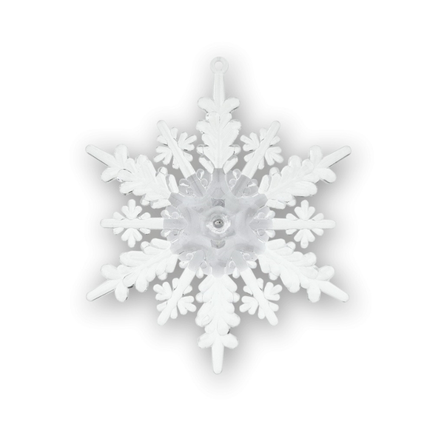 LED RGB Christmas Snowflake Decoration with Suction Cup, LED/3xLR44