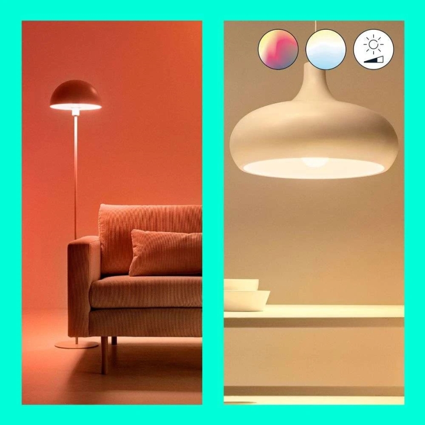 LED RGB Dimmable bulb A60 E27/8,5W/230V 2200-6500K Wi-Fi - WiZ