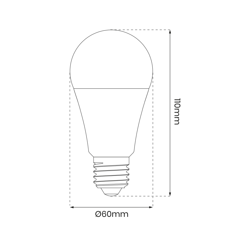 LED RGB Dimmable bulb A60 E27/8W/230V 2700-6500K Wi-Fi Tuya
