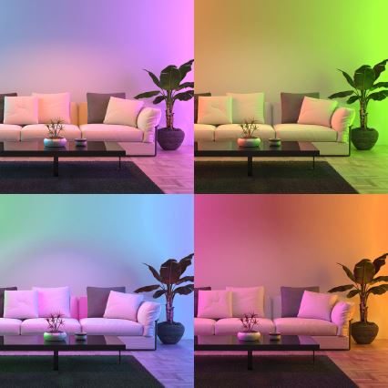 LED RGB Dimmable bulb A70 E27/11W/230V 2700-6500K Wi-Fi Tuya