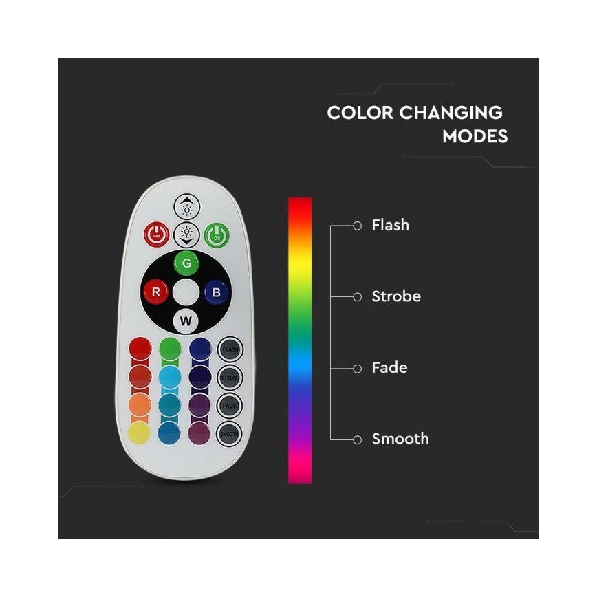 LED RGB Dimmable bulb E14/3,5W/230V 6400K + RC