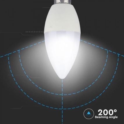 LED RGB Dimmable bulb E14/3,5W/230V 6400K + RC