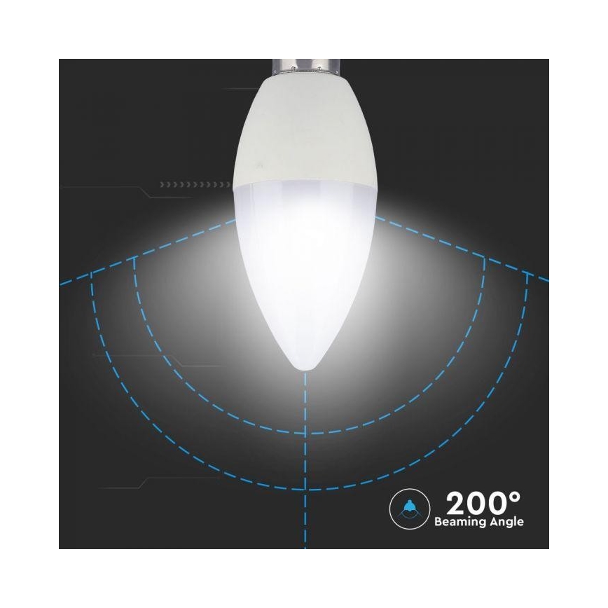 LED RGB Dimmable bulb E14/3,5W/230V 6400K + RC