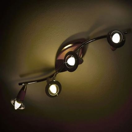 LED RGB Dimmable bulb E14/4,8W/230V 4000K + remote control