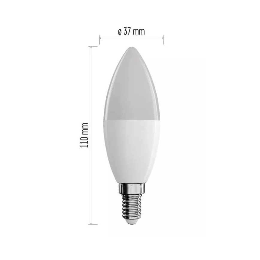 LED RGB Dimmable bulb GoSmart E14/4,8W/230V 2700-6500K Wi-Fi Tuya
