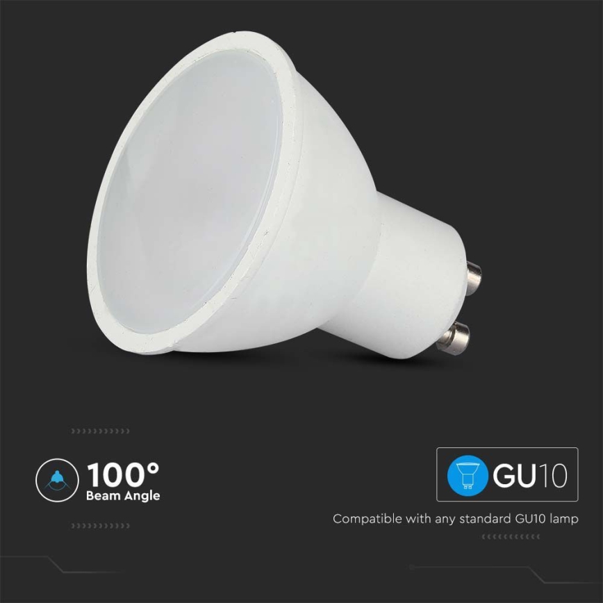 LED RGB Dimmable bulb GU10/4,8W/230V 4000K + remote control
