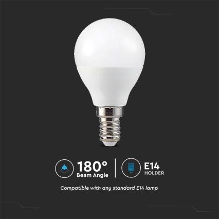 LED RGB Dimmable bulb P45 E14/4,8W/230V 3000K + remote control
