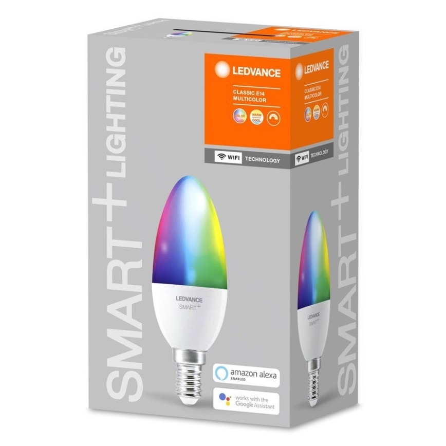 LED RGB Dimmable bulb SMART+ E14/5W/230V 2700K-6500K Wi-Fi - Ledvance
