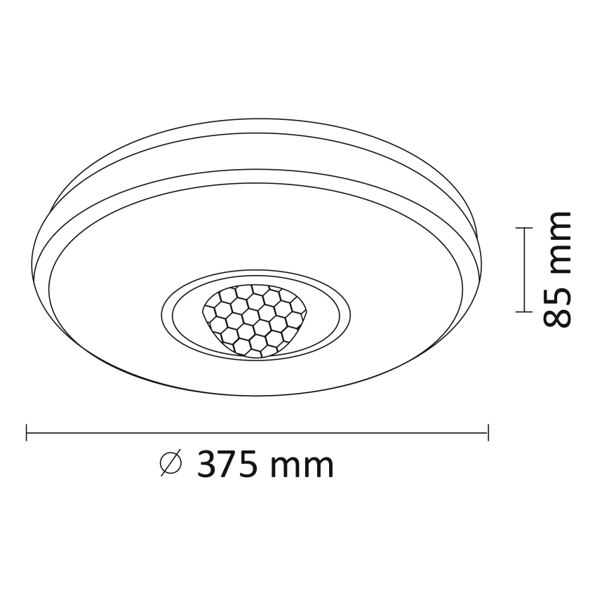 LED RGB Dimmable ceiling light MAGIC DISCO LED/18W/230V + remote control