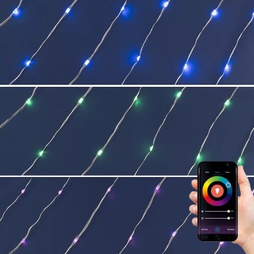 LED RGB dimmable light string — 200 LEDs, 29 functions, 20.4 m
