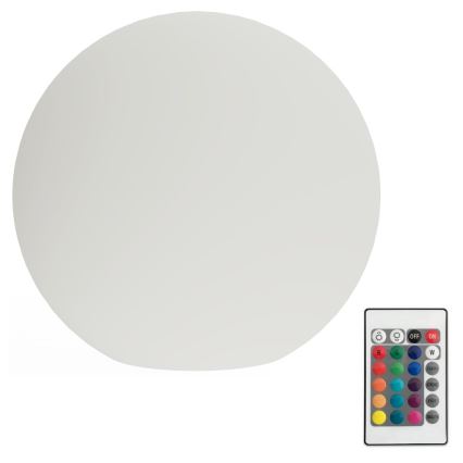LED RGB Dimmable outdoor lamp GLOBO 1xE27/8,5W/230V d. 40 cm IP44 + remote control