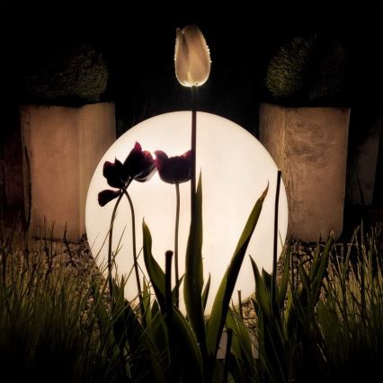 LED RGB Dimmable outdoor lamp GLOBO 1xE27/8,5W/230V d. 40 cm IP44 + remote control