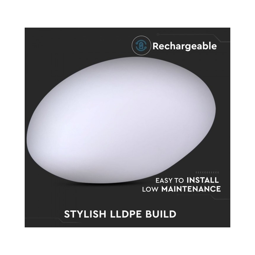 LED RGB Dimmable outdoor lamp LED/1W/230V 28cm IP67 + RC