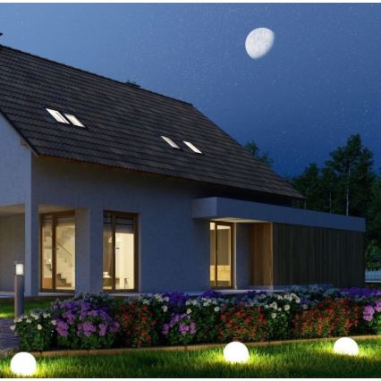 LED RGB Dimmable outdoor lamp LED/1W/230V 30cm IP67