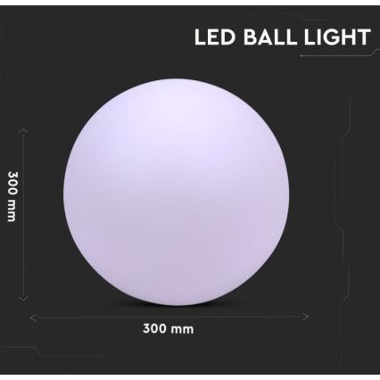 LED RGB Dimmable outdoor lamp LED/1W/230V 30cm IP67