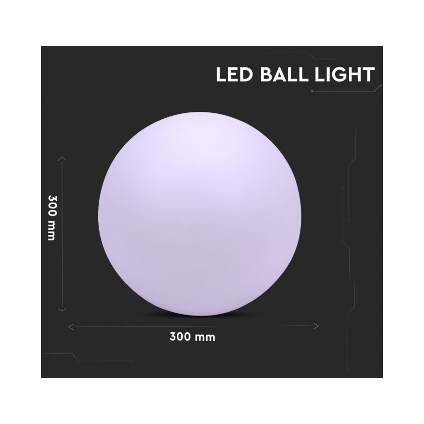 LED RGB Dimmable outdoor lamp LED/1W/230V 30cm IP67