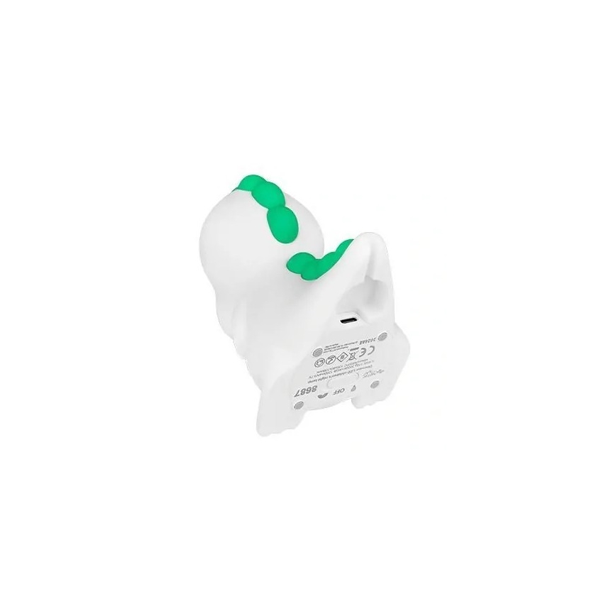 LED RGBW Dimmable rechargeable children's night light LED/2,5W/5V 3000K 1200 mAh dinosaur