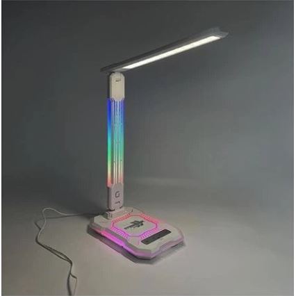 LED RGB Dimmable rechargeable touch table lamp with wireless charging LED/7,5W/5V 2700-5300K white