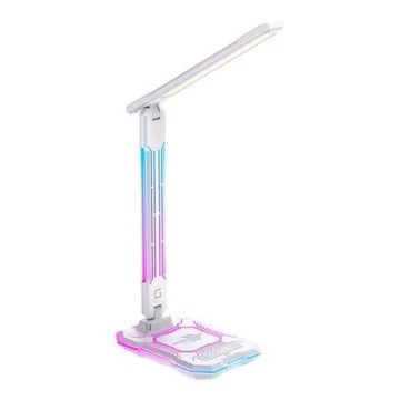 LED RGB Dimmable rechargeable touch table lamp with wireless charging LED/7,5W/5V 2700-5300K white