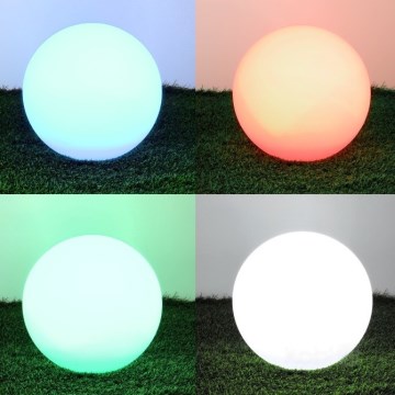 LED RGB Dimmable solar lamp GARDEN BALL LED/5W/3,7V 3000K IP54 d. 40 cm + remote control