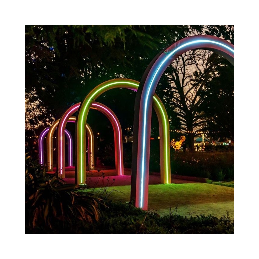 LED RGB Dimmable solar strip LED/1,2W/3,7V IP67 5m + remote control