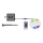 LED RGB Dimmable solar strip LED/1,2W/3,7V IP67 5m + remote control