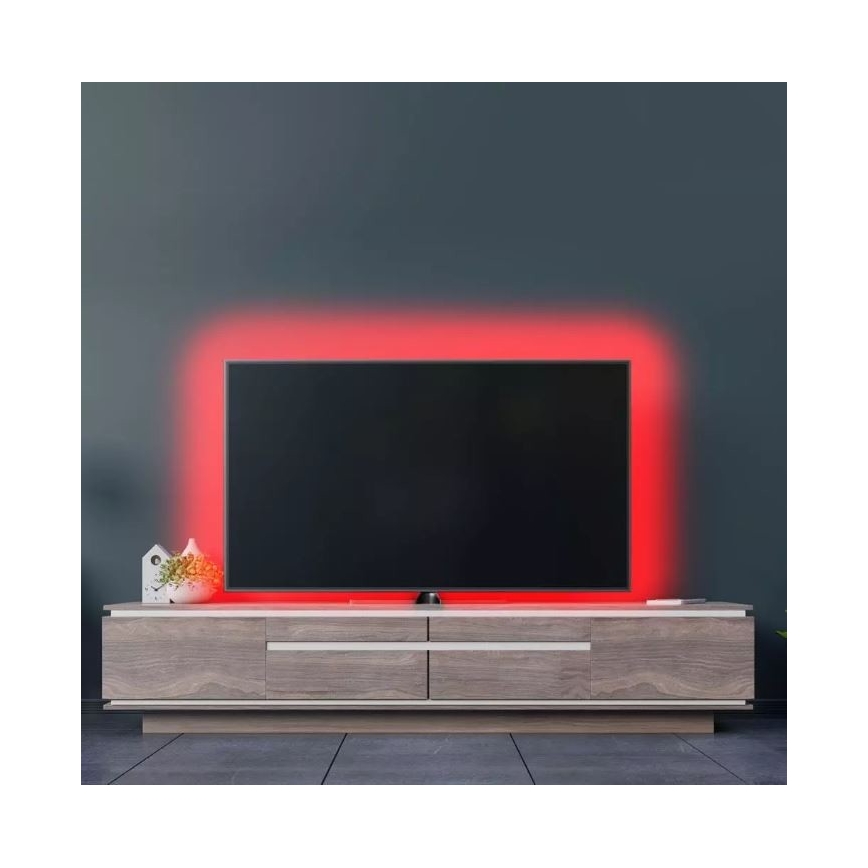 LED RGB Dimmable strip 2x5m LED/48W/230V + remote control