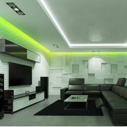 LED RGB Dimmable strip 2x5m LED/48W/230V + remote control