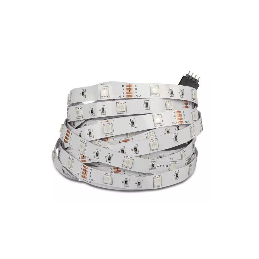 LED RGB Dimmable strip 2x5m LED/48W/230V + remote control