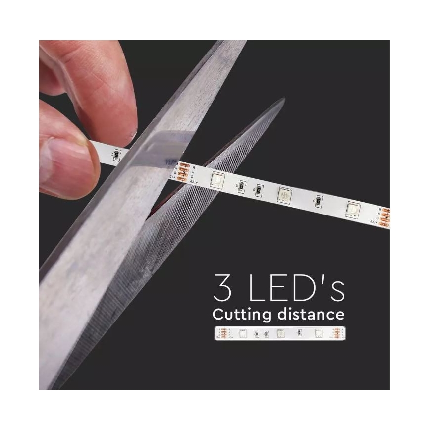 LED RGB Dimmable strip 2x5m LED/48W/230V + remote control