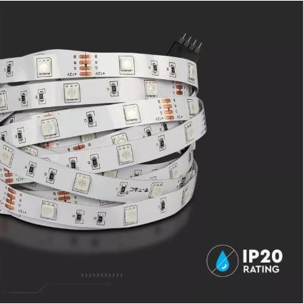 LED RGB Dimmable strip 2x5m LED/48W/230V + remote control
