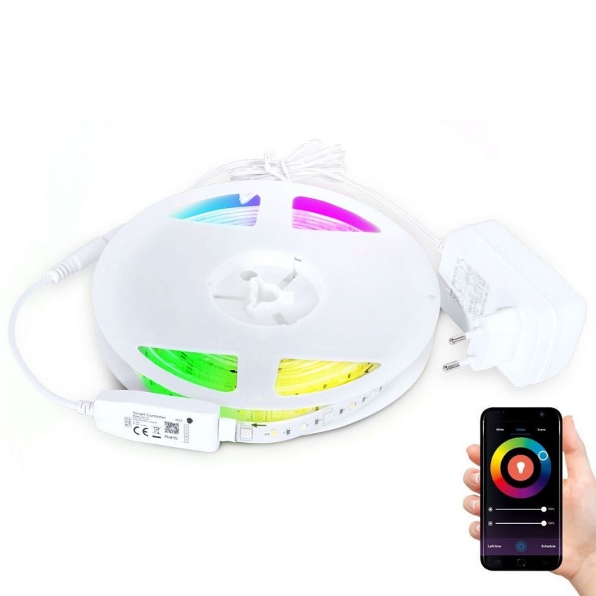 LED RGB Dimmable strip LED/24W/230V 5m 3000-6000K Wi-Fi Tuya