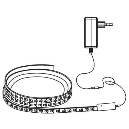 LED RGB Dimmable strip LED/24W/230V 5m 3000-6000K Wi-Fi Tuya