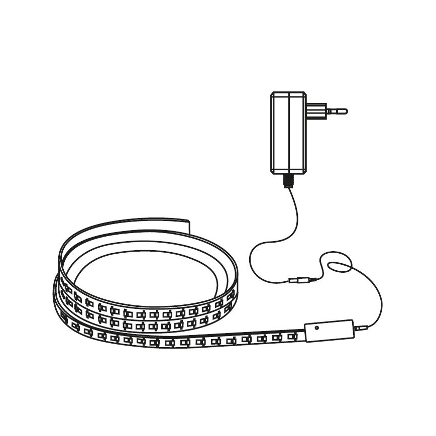 LED RGB Dimmable strip LED/24W/230V 5m 3000-6000K Wi-Fi Tuya