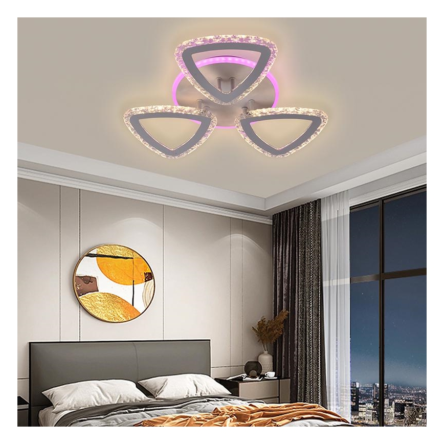 LED RGB Dimmable surface-mounted chandelier LED/45W/230V 3000-6500K + remote control