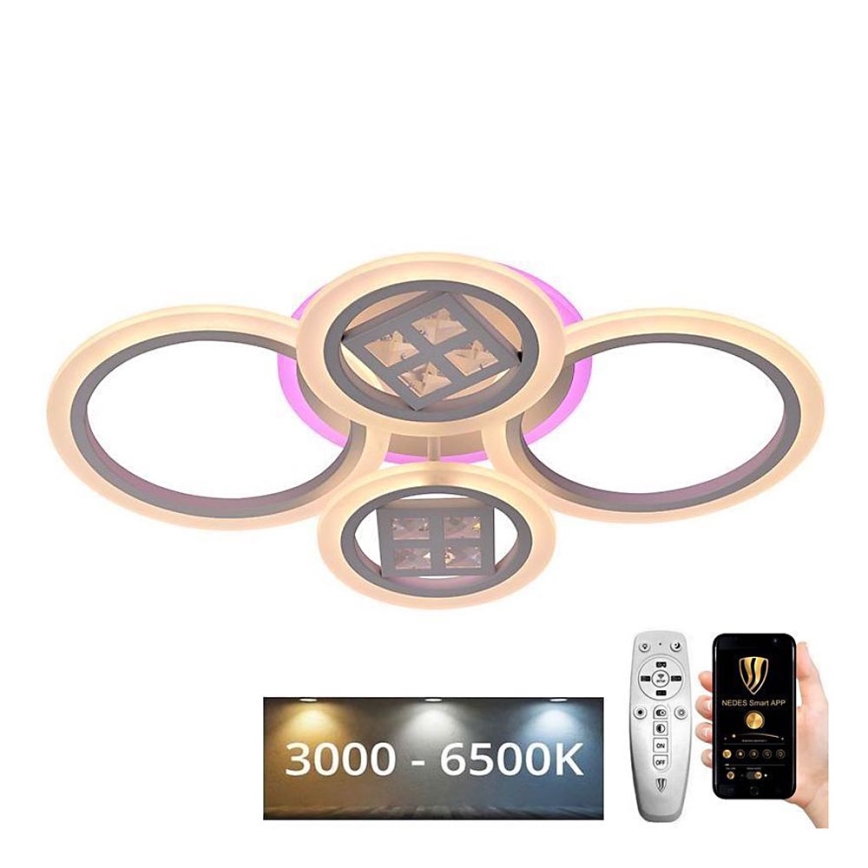 LED RGB Dimmable surface-mounted chandelier LED/50W/230V 3000-6500K + remote control