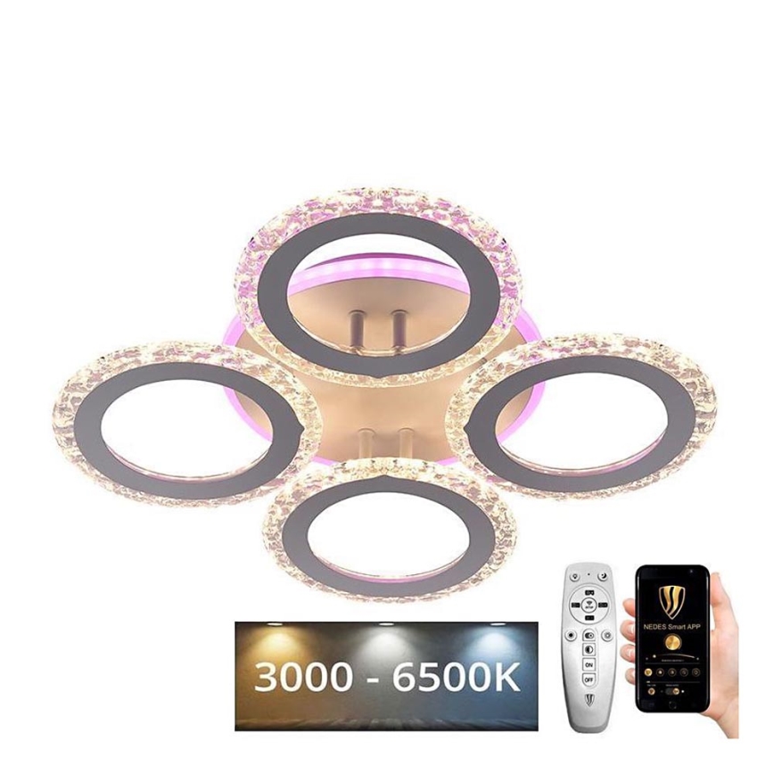 LED RGB Dimmable surface-mounted chandelier LED/55W/230V 3000-6500K + remote control
