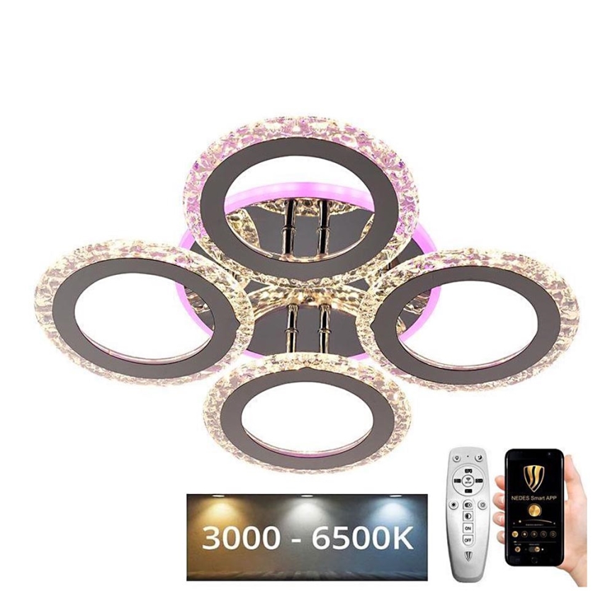 LED RGB Dimmable surface-mounted chandelier LED/55W/230V 3000-6500K + remote control